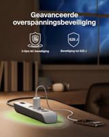 Belkin Spanningsbeveiliger met 4 stopcontacten en een voedingskabel van 2 m stekkerdoos - thumbnail