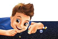 Doos 163 knikkers - BUKI meerkleurig - thumbnail