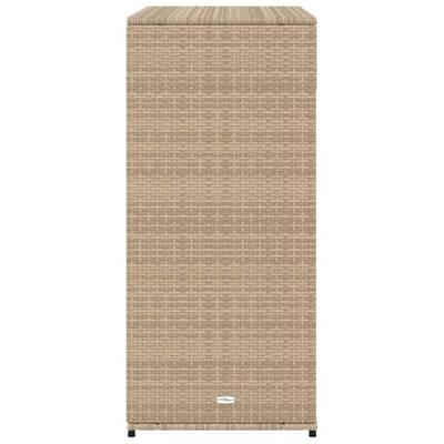 Tuinkast 105x55x113 cm poly rattan beige