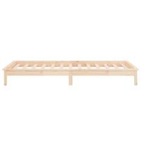 Bedframe LED massief hout 100x200 cm - thumbnail