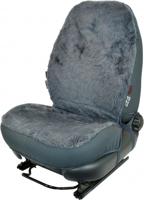 Carpoint stoelhoes schapenvacht universeel antraciet - thumbnail