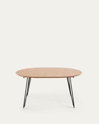 Kave Home Uitschuifbare Ronde Eettafel 'Novac' Ø120 x 120 - 200cm