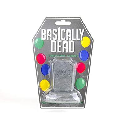 Basically Dead grafsteen verjaardagskaars