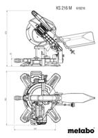 Metabo Afkortzaag KS 216 M | nieuwste model - 610216000 - thumbnail
