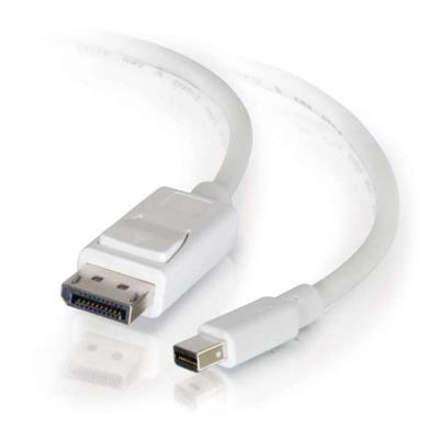 1m Mini DisplayPort to DisplayPort Adapter Cable 4K UHD - White - DisplayPort kabel - Mini DisplayPort (M) naar DisplayPort (M) - 1 m - wit 1m Mini DisplayPort to DisplayPort Adapter Cable 4K UHD - White - DisplayPort kabel - Mini DisplayPort (M) naar DisplayPort (M) - 1 m - wit