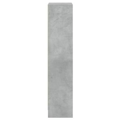 Boekenkast met 3 schappen 40x24x108 cm bewerkt hout betongrijs