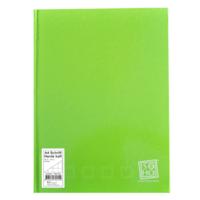 Soho schrift geruit met harde kaft A4 papier groen - thumbnail