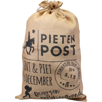 Zak | Jutezak | Jute | 50x80cm | Pietenpost | 50 stuks