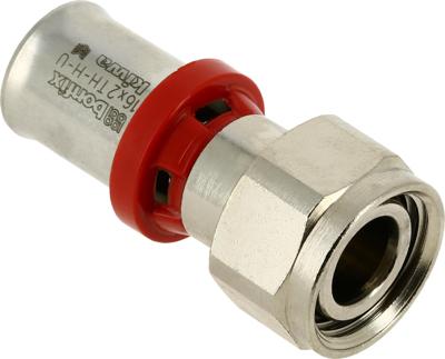 Bonfix Perskoppeling - 2x Alu-pers 1x Euroconus - 2-delige koppeling vertind - 1/2 x 16mm