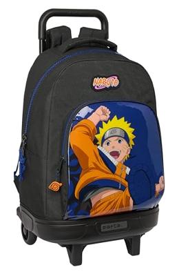 Schoolrugzak met Wielen Naruto Ninja Blauw Zwart 33 x 45 x 22 cm