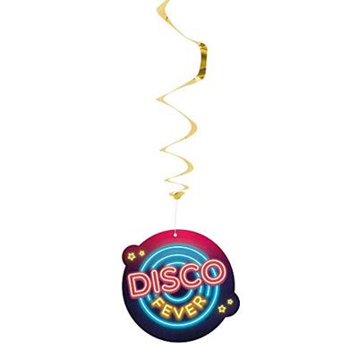 Swirls Decoratie Disco Fever (2st)