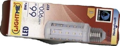 LightMe LM85361 LED-lamp Energielabel F (A - G) E27 Staaf 8 W = 60 W Neutraalwit (Ø x l) 40 mm x 112 mm Niet dimbaar 1 stuk(s)