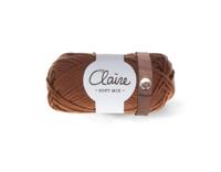 Leren Sjaal lus met drukknoop 21cm lichtbruin - thumbnail