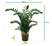Zamioculcas XL kunstplant 120cm - thumbnail