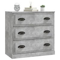 Dressoir 70x35,5x67,5 cm bewerkt hout betongrijs - thumbnail