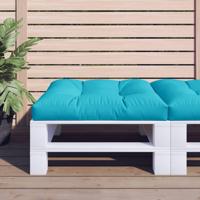 VidaXL Palletkussen 80x80x12 cm stof turquoise - thumbnail