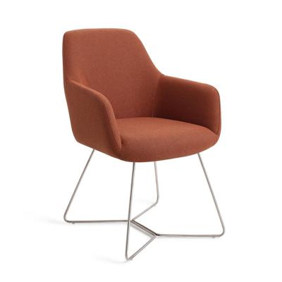 Jesper Home Eetkamerstoel 'Hiroo' Beehive Steel, kleur Hearth Harmony