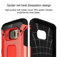 Voor Samsung Galaxy S6 Edge / G925 harde Armor TPU + PC combinatie hoesje (rood) - thumbnail