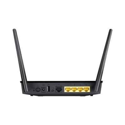 ASUS RT-AC51U Dual-Band Draadloze AC750 Cloud Router, USB voor Media Server, 3G/4G delen, Supersnelle 802.11ac Wi-Fi Router met Multifunctionele USB voor 3G/4G delen, AiCloud, Zwart