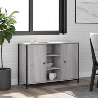 Dressoir 100x35x70 cm bewerkt hout grijs sonoma - thumbnail