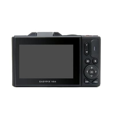 Easypix V64 Flip Digitale camera 13 Mpix Zwart Geïntegreerde accu, WiFi, 4K video, Full-HD video-opname - thumbnail