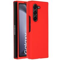 Accezz Liquid Silicone Backcover Samsung Galaxy Z Fold 5 Telefoonhoesje Rood - thumbnail