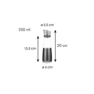 Flesje Tescoma Vitamino Siliconen Plastic 250 ml Transparant