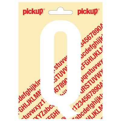 Plakletter Nobel Sticker witte letter Q wit Pickup - Pickup