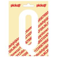 Plakletter Nobel Sticker witte letter Q wit Pickup - Pickup - thumbnail
