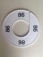 Maatring 9cm wit/zwart 86 - thumbnail