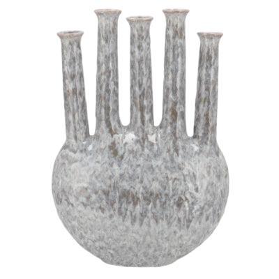 Daan Kromhout Vaas inga jahra grijs 46 cm | 2 stuks