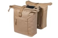 Basil Brooklyn Dubbele MIK Fietstas 41L - Zand - Stevig & Snel Te Bevestigen - thumbnail