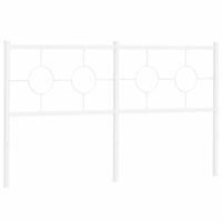 Hoofdbord 160 cm metaal wit - thumbnail