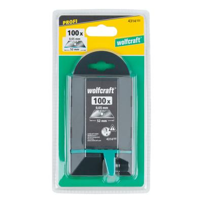 Wolfcraft Professionele trapeziummessen | 0,65 x 52mm | 100 stuks - 4314000