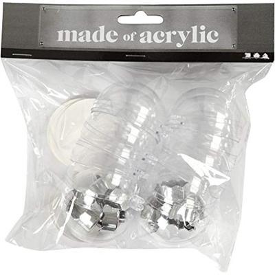 Creativ Company Deco ballen transparant 5cm, 10st.