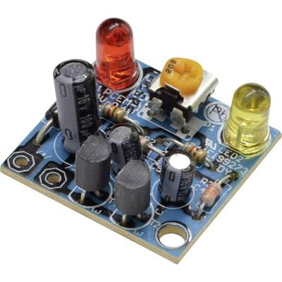 Kemo B092 Knipperlicht Bouwpakket 6 V/DC, 9 V/DC, 12 V/DC Kemo B092 Knipperlicht Bouwpakket 6 V/DC, 9 V/DC, 12 V/DC