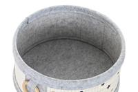 Mandenset DKD Home Decor Wit Zwart Grijs Gouden Bamboe Sterren 41 x 31 x 42 cm (4 Onderdelen) (2 Stuks) - thumbnail