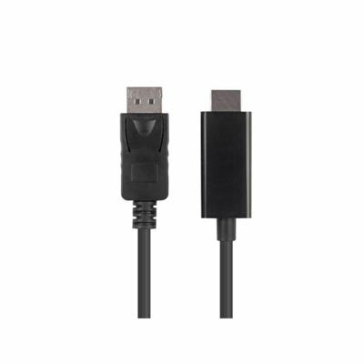 Lanberg CA-DPHD-11CC-0030-BK tussenstuk voor kabels DisplayPort HDMI Zwart - thumbnail