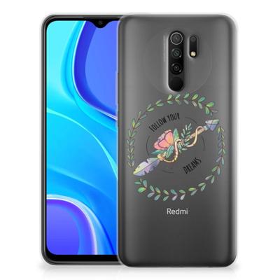 Xiaomi Redmi 9 Telefoonhoesje met Naam Boho Dreams Xiaomi Redmi 9 Telefoonhoesje met Naam Boho Dreams