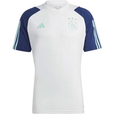 Ajax Trainingsshirt Junior Wit 2023/2024 - Maat 152 - Kleur: WitBlauwRoze | Soccerfanshop