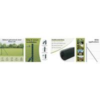 VidaXL Afrasteringspaal groen 25 x 1 m (25 mm gaas) staal - thumbnail