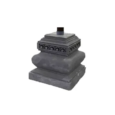 Parasolvoet d28h30cm grijs