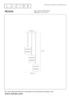 Lucide ROSAS - Hanglamp - Ø 43 cm - 3xE27 - Zwart - thumbnail
