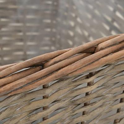 VidaXL Plantenbakken verhoogd 3 st wicker met pe-voering VidaXL Plantenbakken verhoogd 3 st wicker met pe-voering