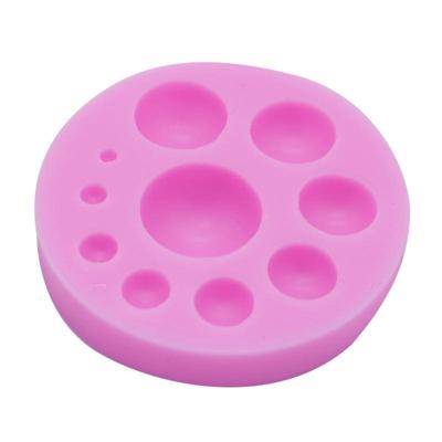 Ronde siliconen fondant taart schimmel DIY bakken decoratie chocolade tool (roze)