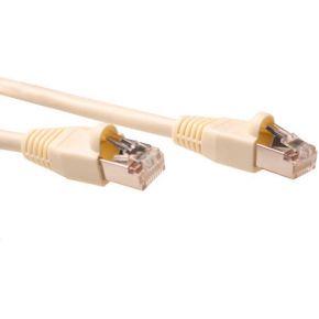 ACT Ivoor 10 meter SF/UTP CAT5E patchkabel snagless met RJ45 connectoren