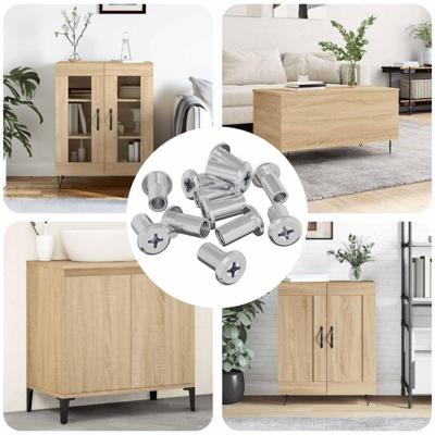 VidaXL Slotmoer 3673 pcs zilver staal