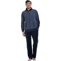 Huispak heren - Dark Blue - NOS - Badstof heren pyjama pak - Warm - thumbnail