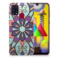 Samsung Galaxy M31 | TPU Case | Purple Flower - thumbnail