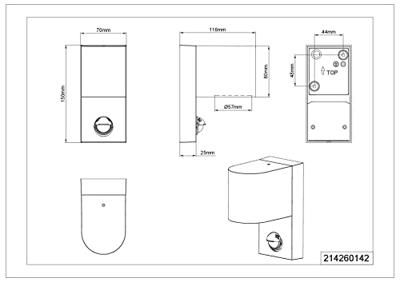 Trio DownlighterRoya met sensor - 214260142
